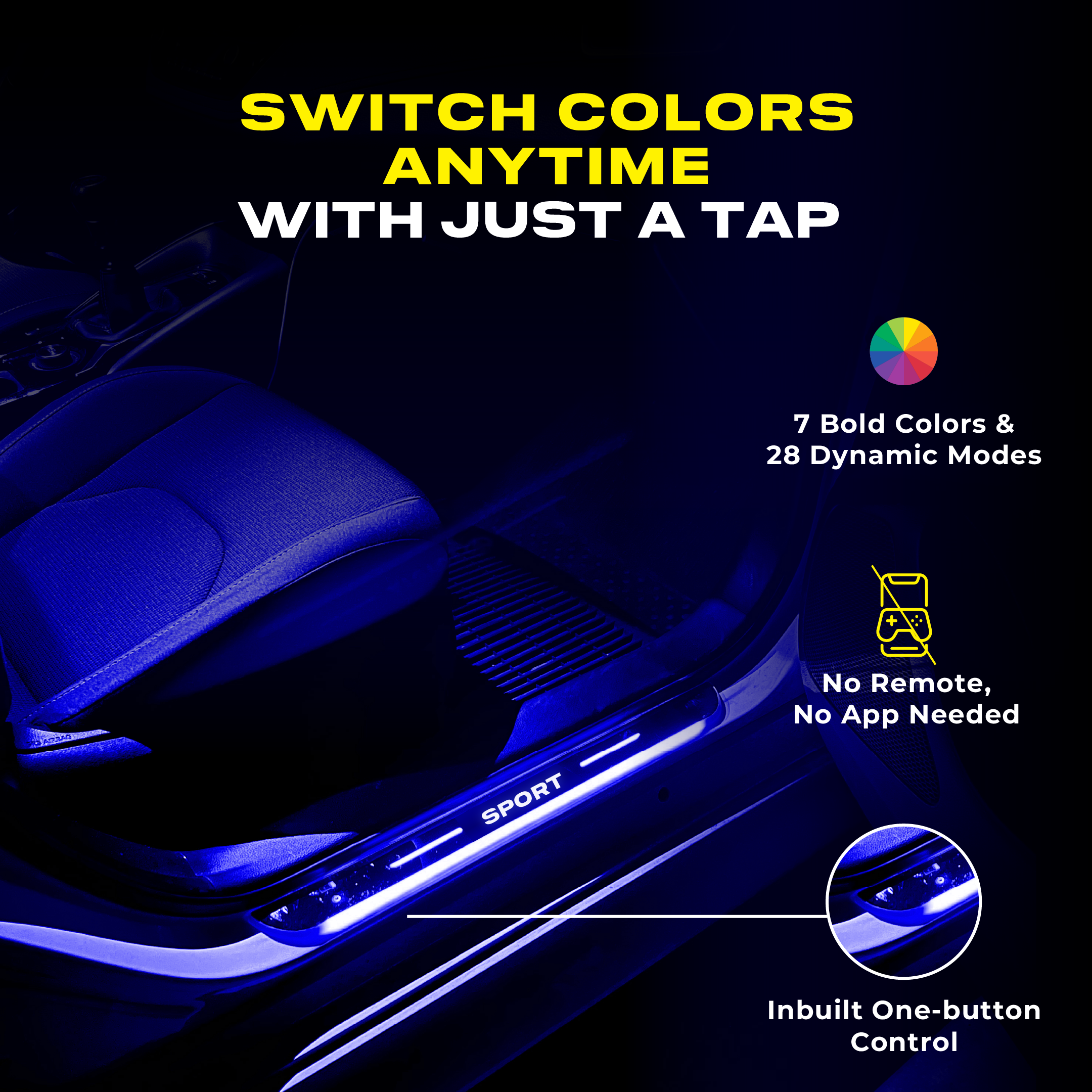 BloomCar™ LED Door Sill Pro