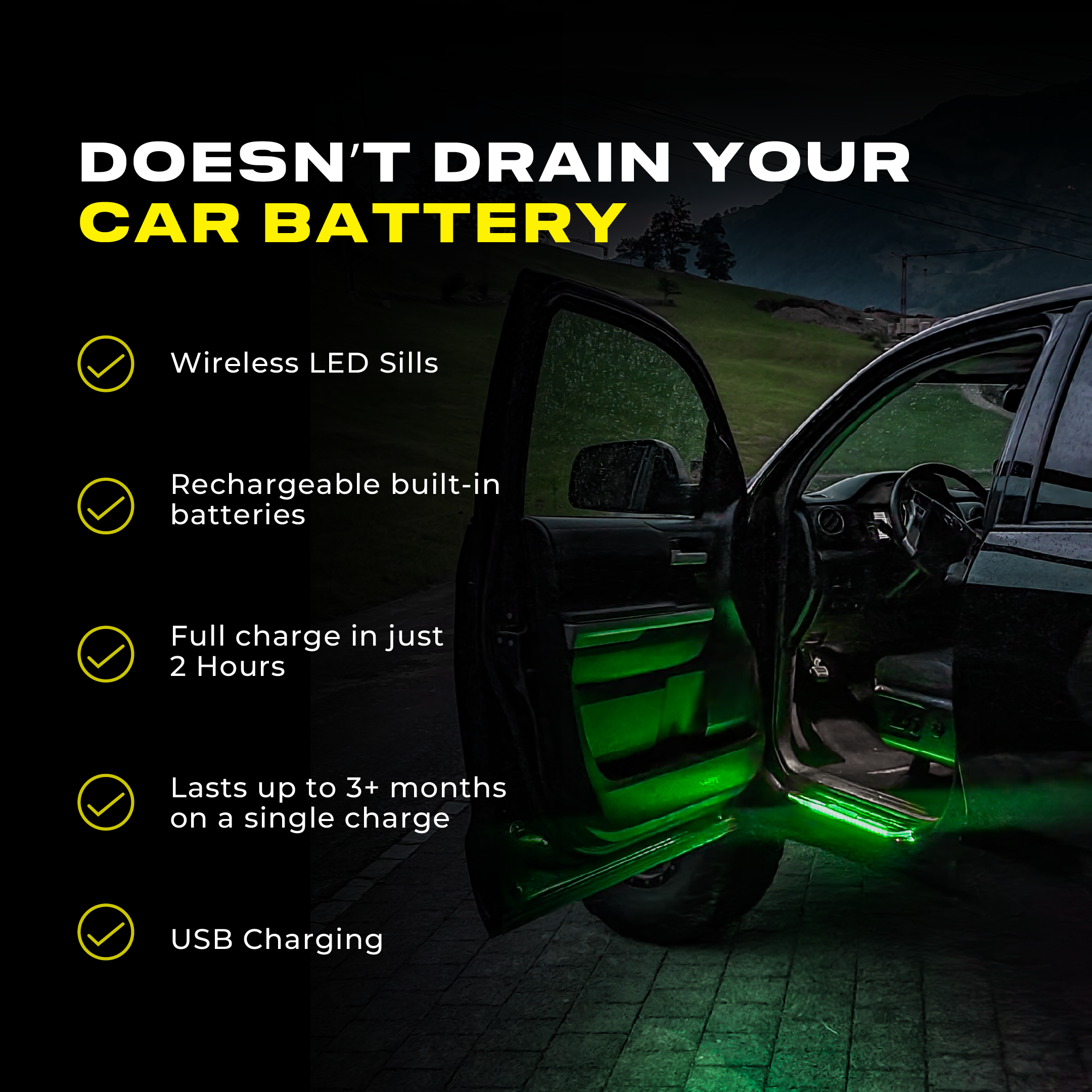 BloomCar™ LED Door Sill Pro