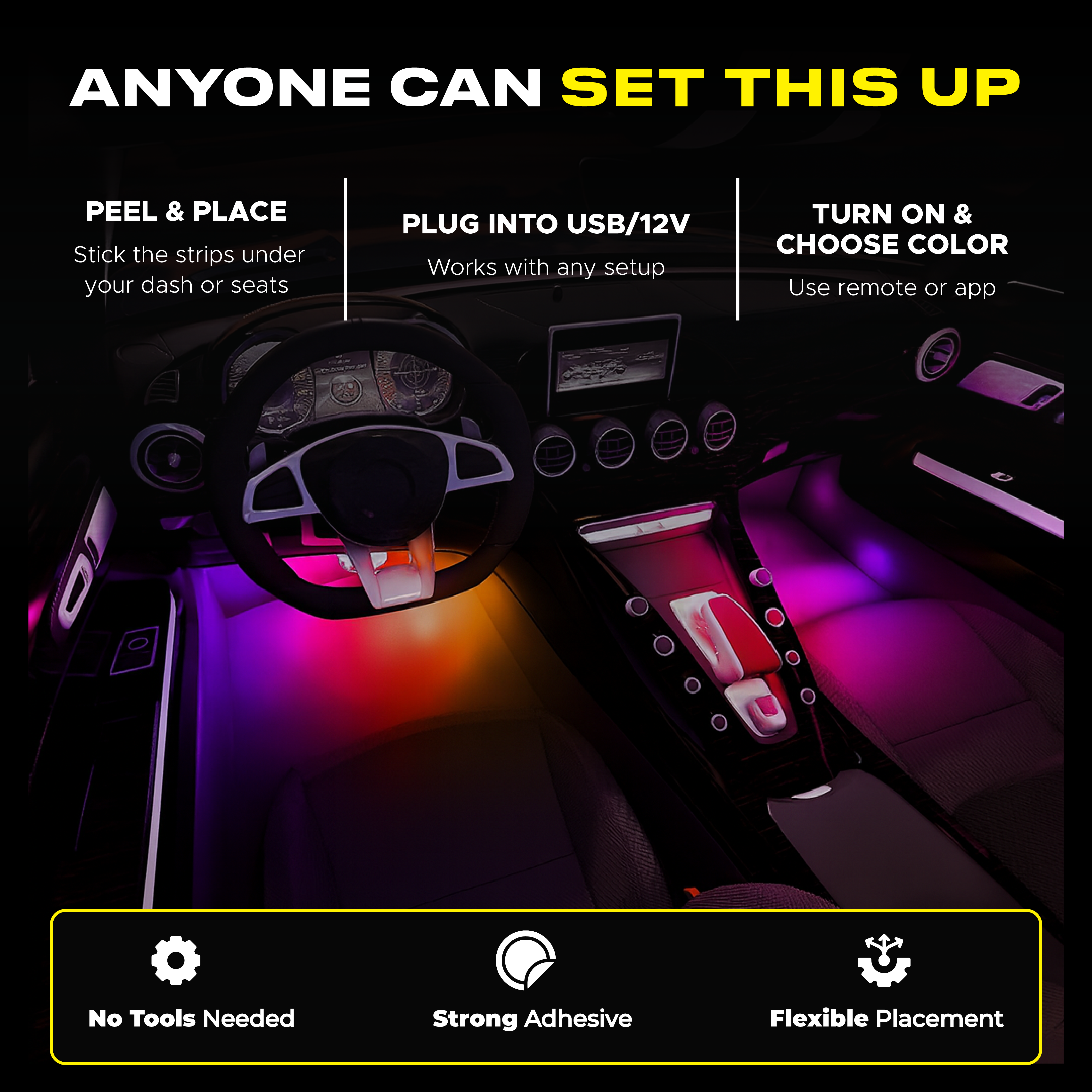 Bloomcar Interior Lights (RGBIC)