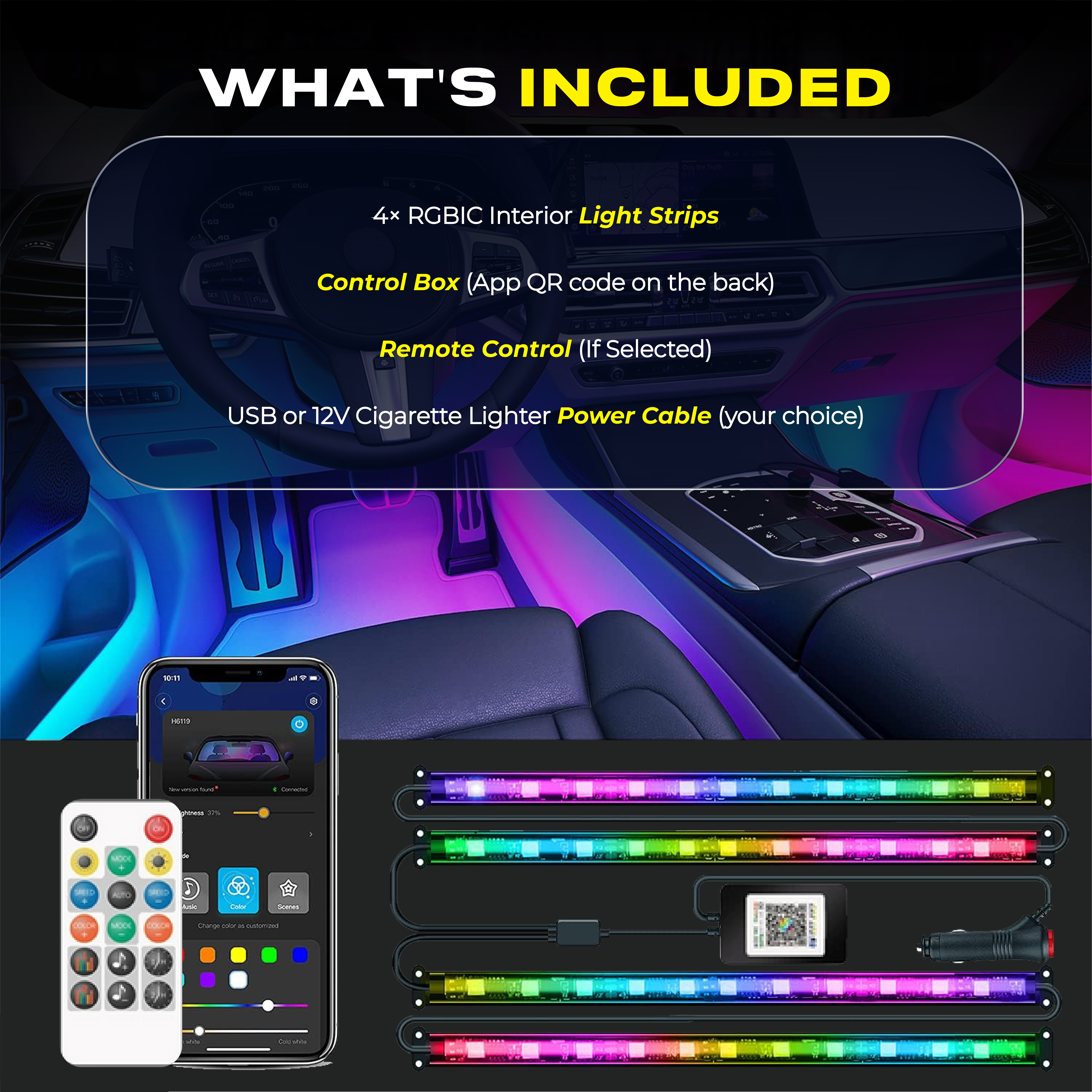 Bloomcar Interior Lights (RGBIC)