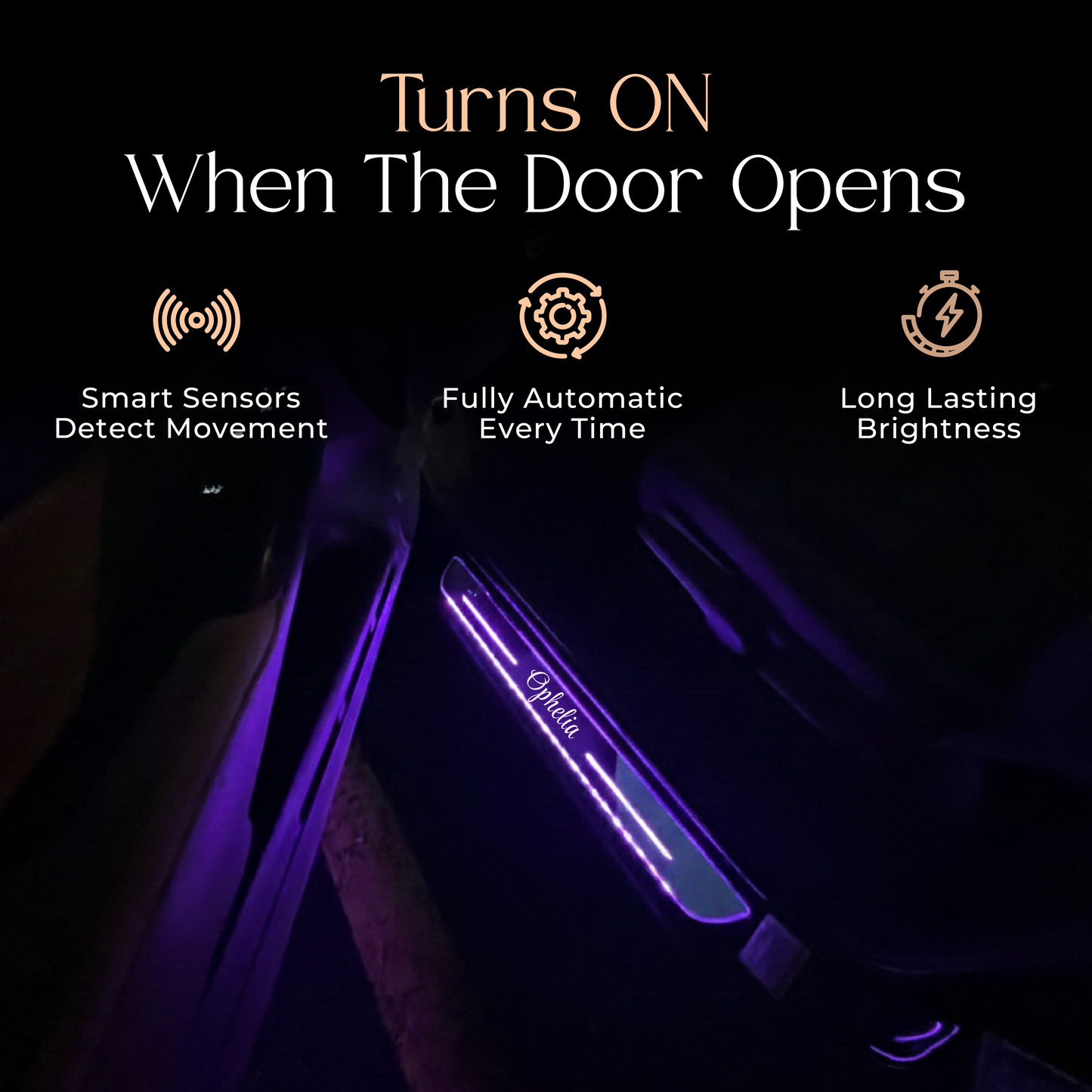 BloomCar Custom LED Car Door Sills