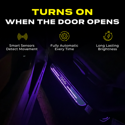 BloomCar Custom LED Door Sill Light
