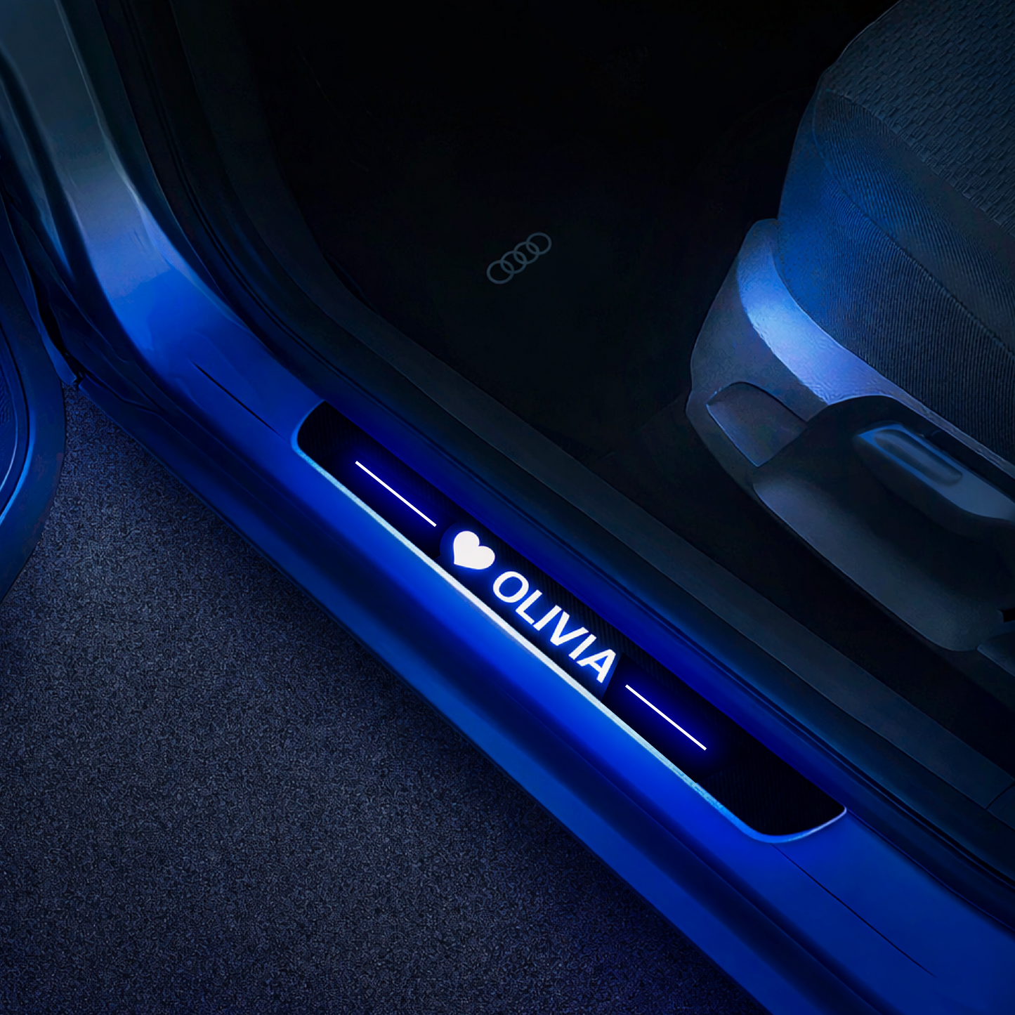 BloomCar Custom LED Car Door Sills