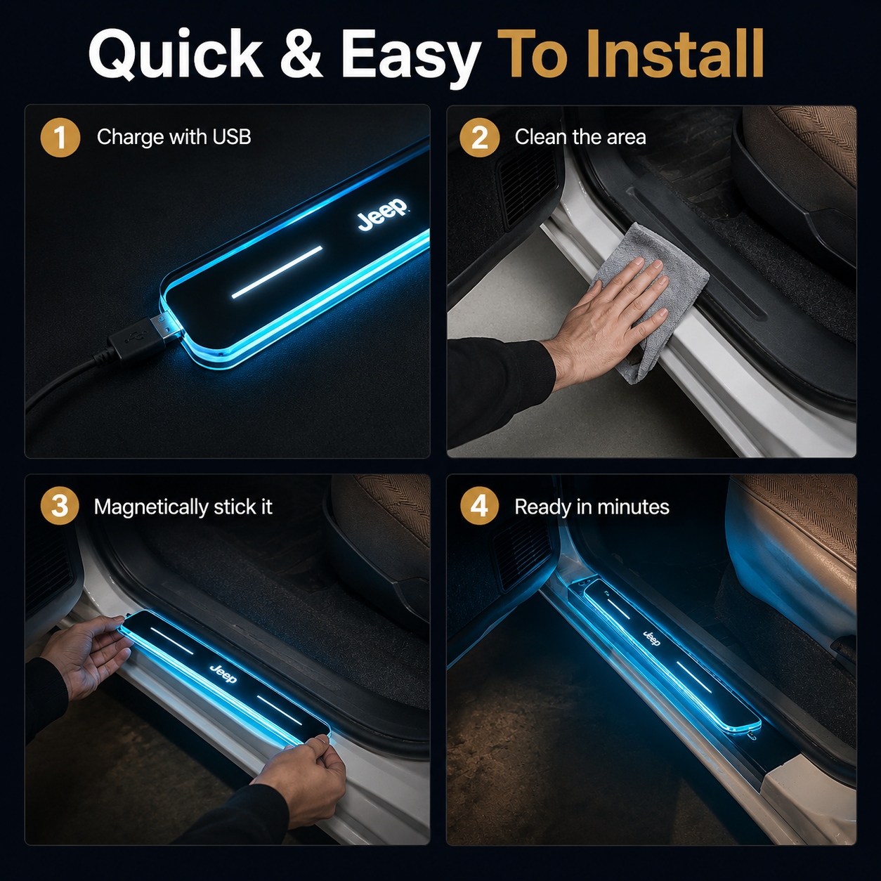 BloomCar™ LED Door Sill Pro (Custom)