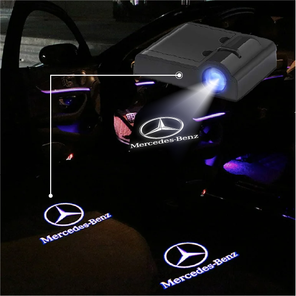 Puddle Lights for Mercedes Benz - Wireless Car Door Projector