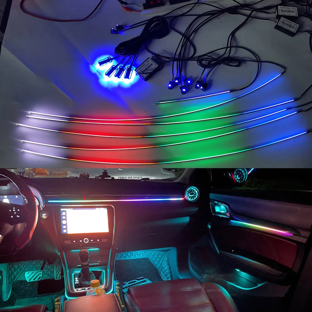 Bloomcar™ Premium Chasing Ambient Lighting (18 Piece Set) – TheBloomCar™