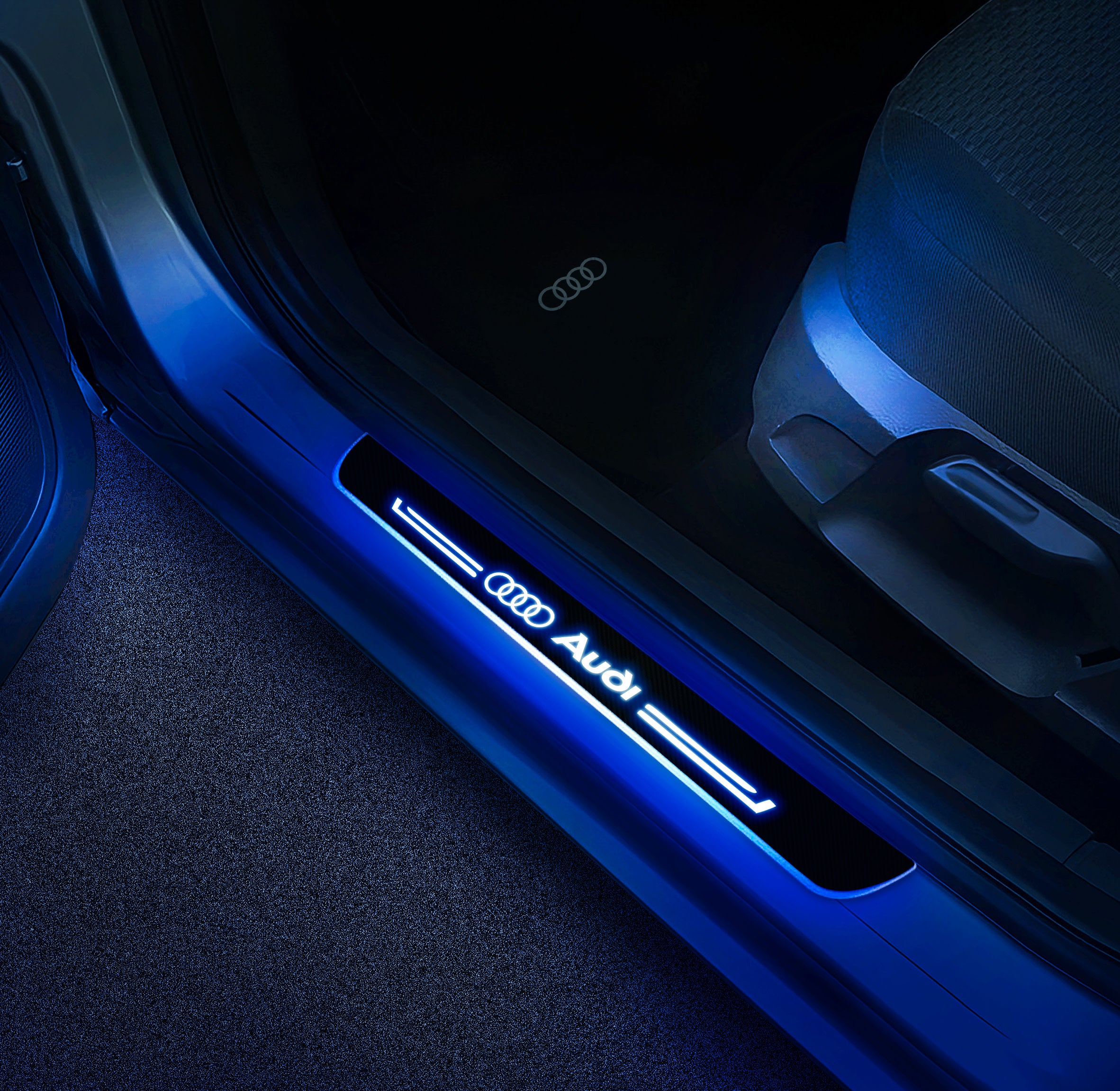 LED Illuminated Corvette Lighted Door Sills|CarLEDLogo